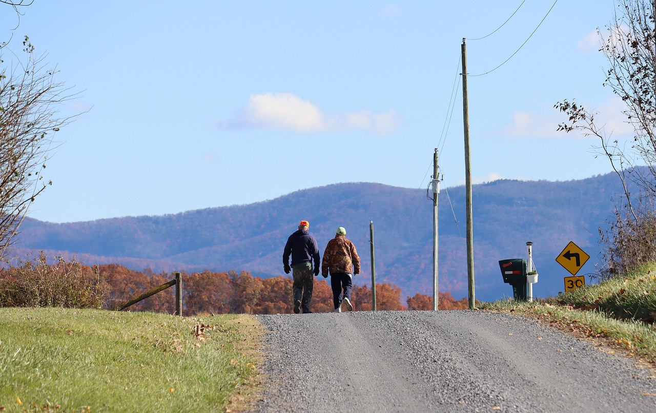 path, road, couple, blue ridge, gravel, love, nature, virginia