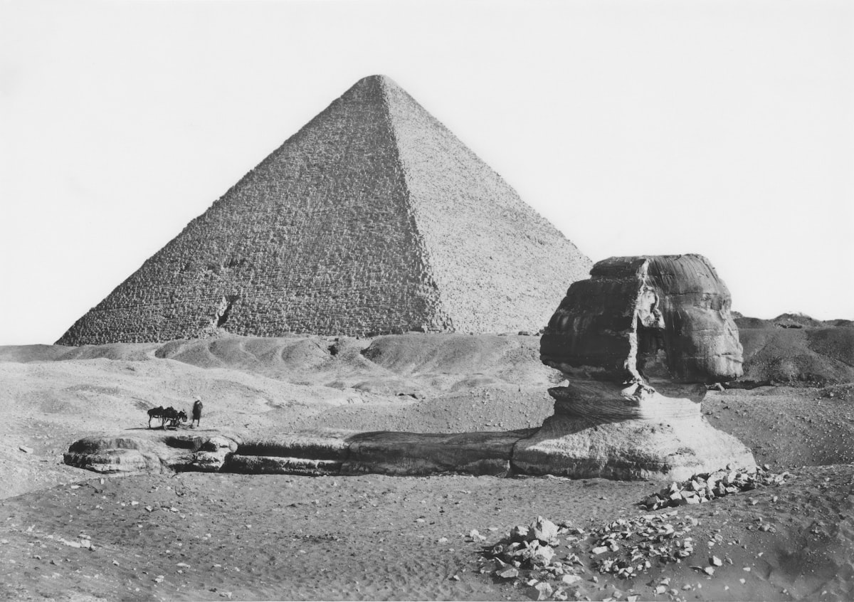 The great sphinx and pyramid of giza