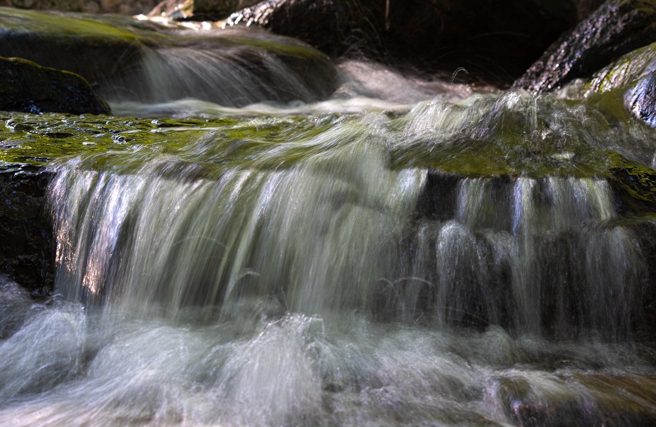 waterfall, river, stream, rapids, flow, cascade, nature
