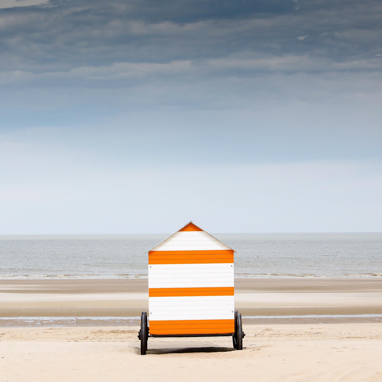 beach, sea, nature, water, sand, landscape, vacations, kiosk, minimal, gastronomy
