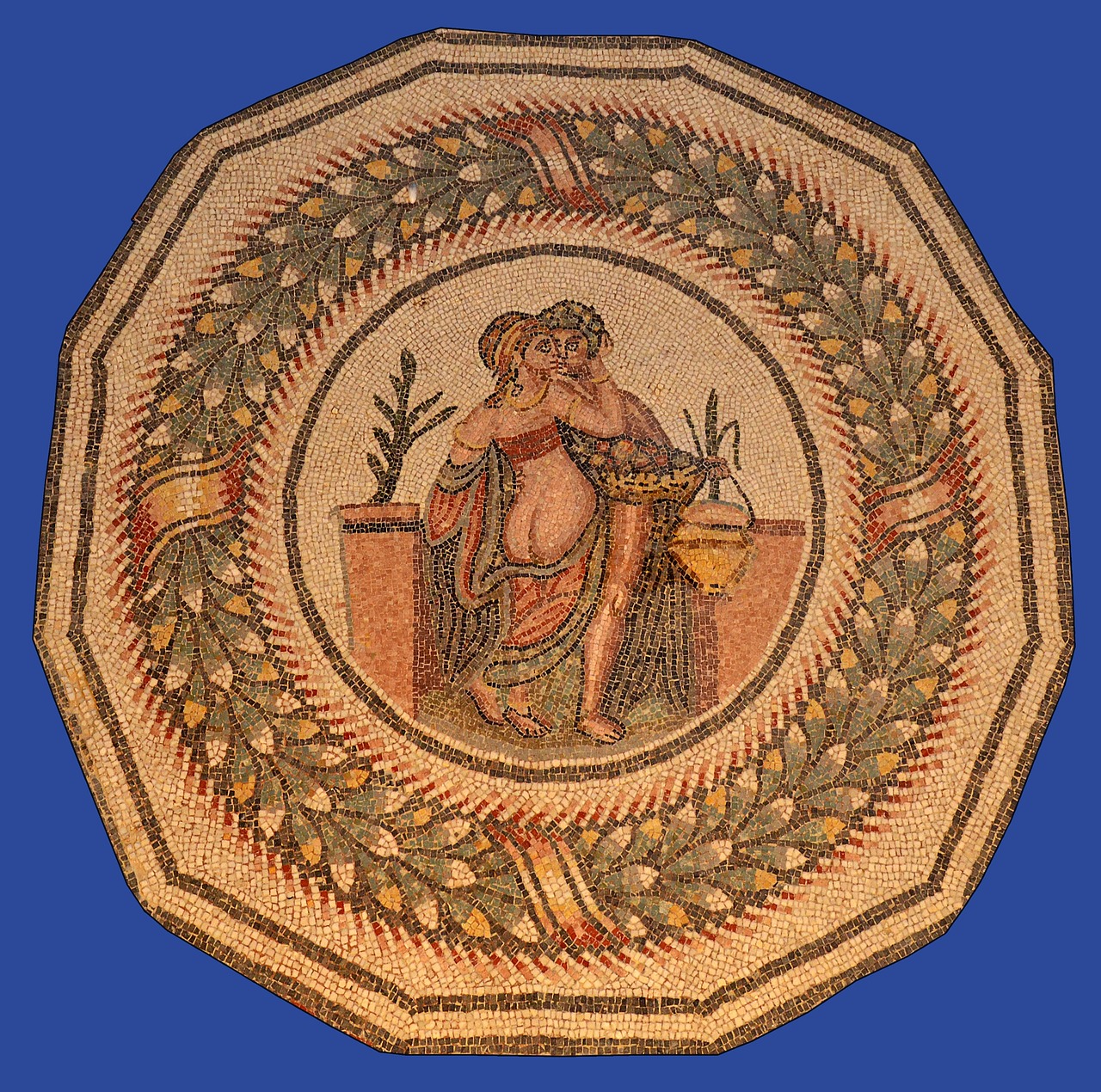 sicily, mosaic, roman villa of the casale, king's bedroom