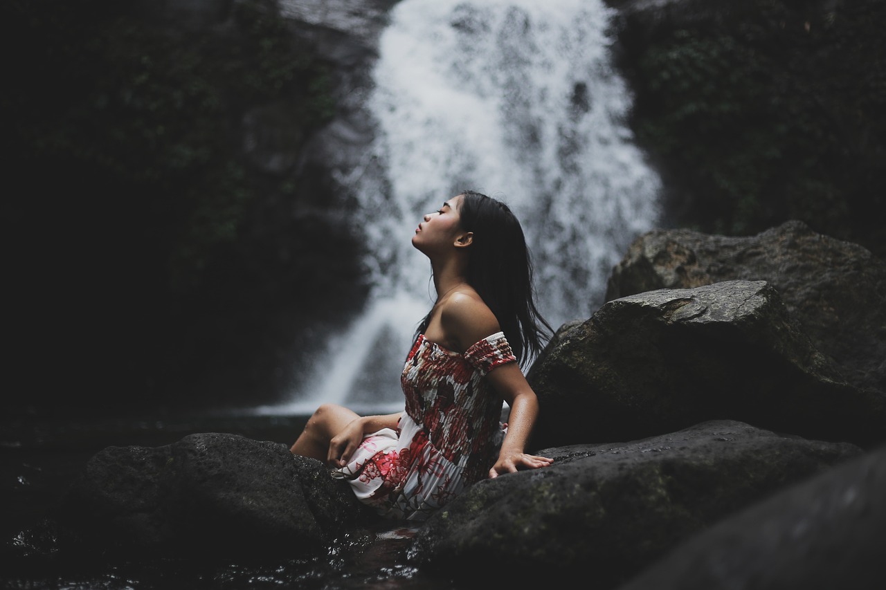 woman, model, waterfall, nature, water, mood, river, outdoors, wilderness, freedom, waterfall, waterfall, waterfall, waterfall, waterfall