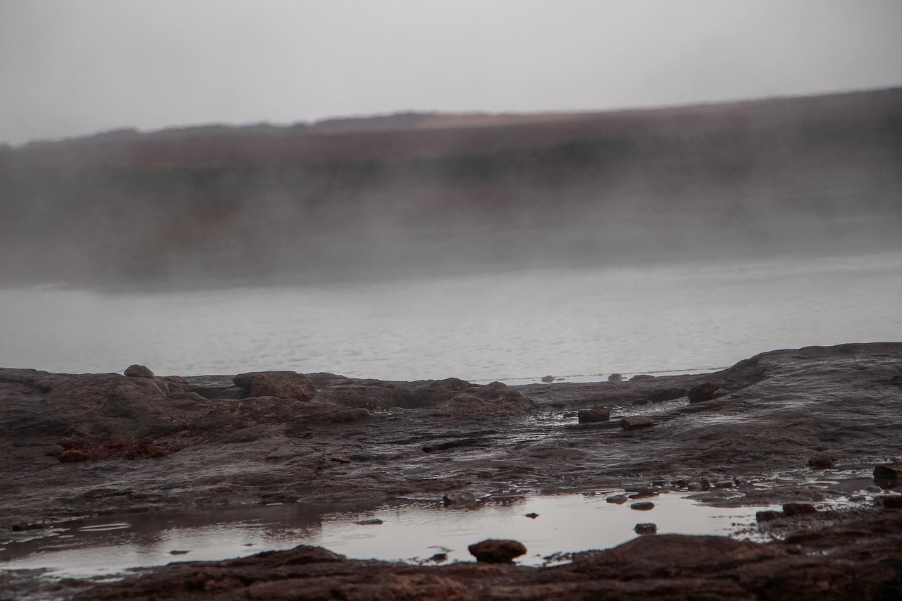 geyser, geothermal, thermal spring, steam, water, stone, rocks, water vapor, iceland, nature
