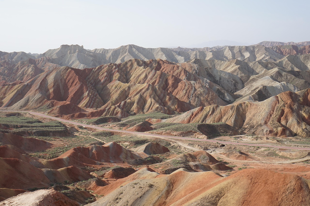 zhangye, danxia, colorful