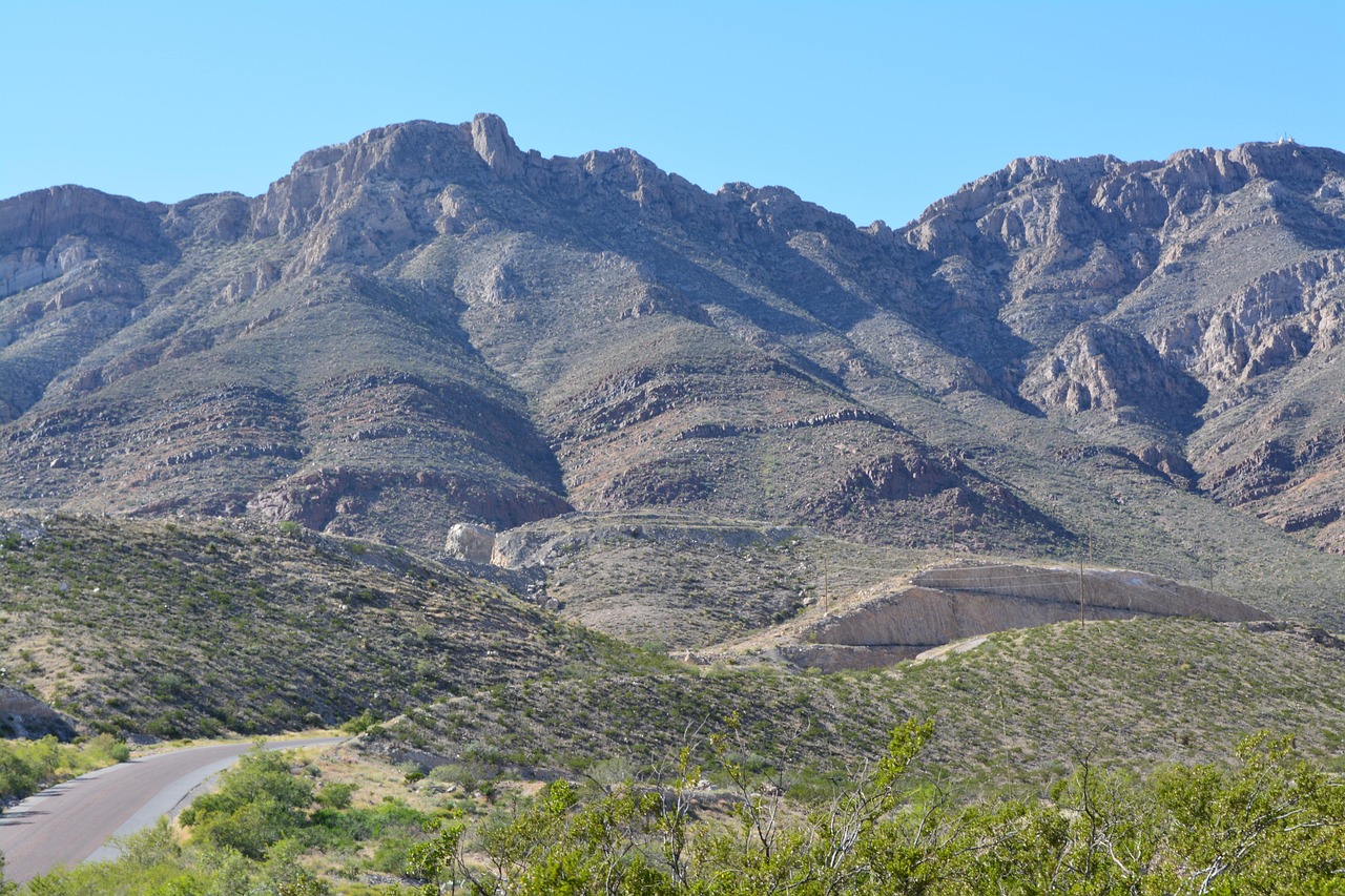 franklin mountains state park, texas, path, landscape, wilderness, scenery, natural, wild, outdoor, environment, scenic, land, nature, blue path