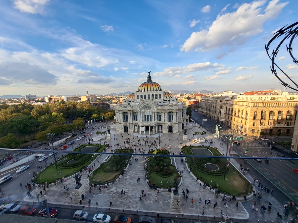 a large building with a dome on top of it