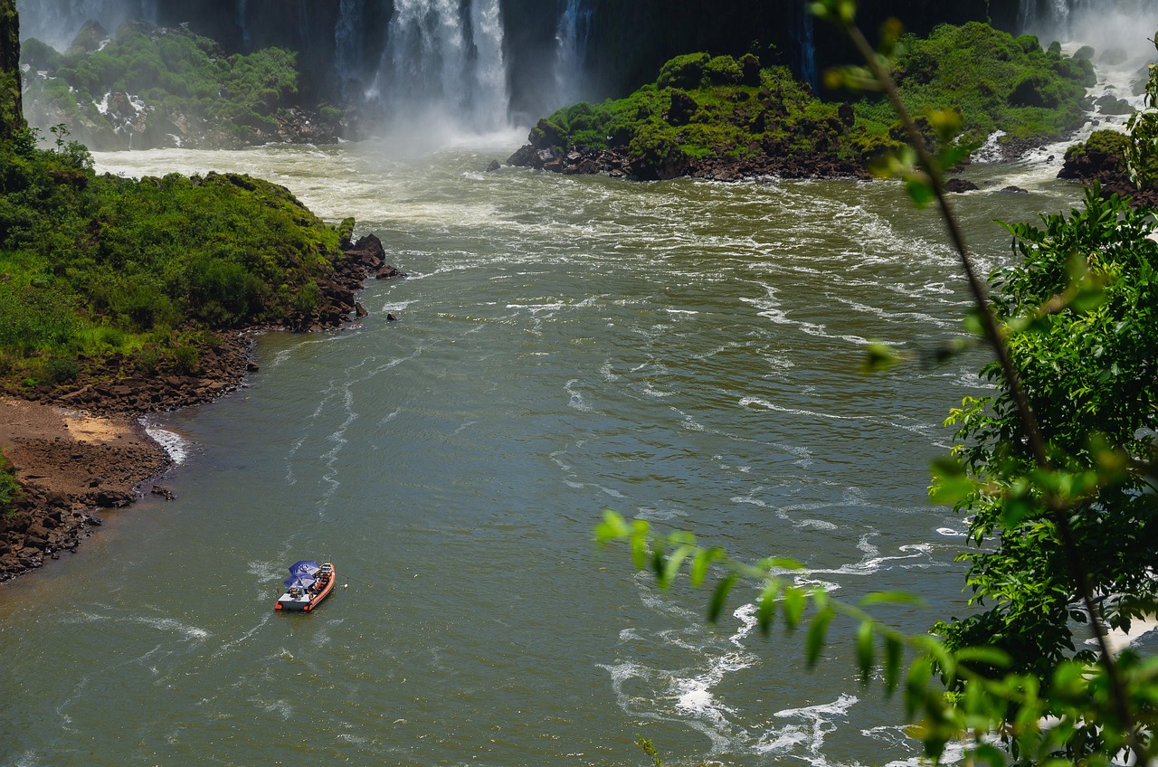 waterfall, iguazu, nature, cataracts, river, brazil, wild, water, landscape