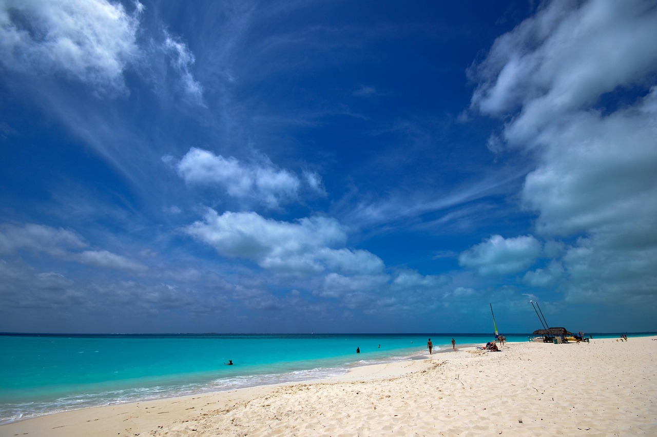 cuba, island, cayo largo, sea, sky, caribbean, nature, tourism, blue, blue sky, ocean