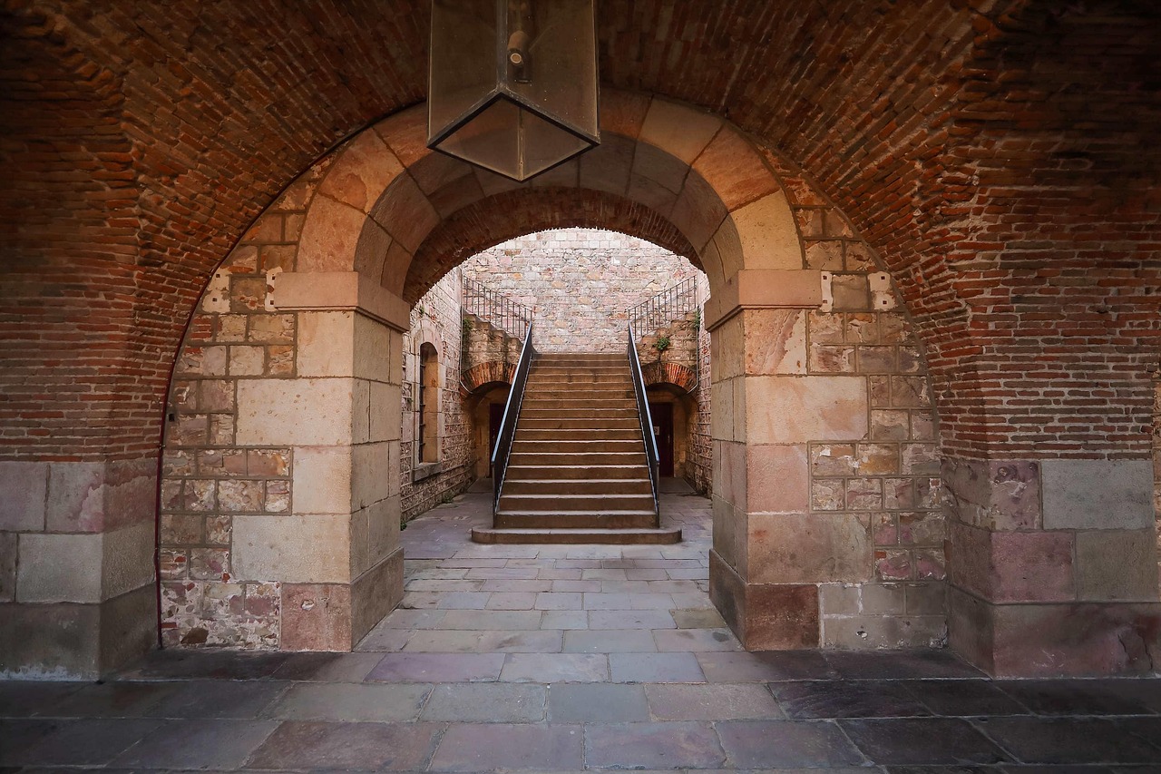 castle, architecture, staircase, fortress, medieval, barcelona, barcelona, barcelona, barcelona, barcelona, barcelona