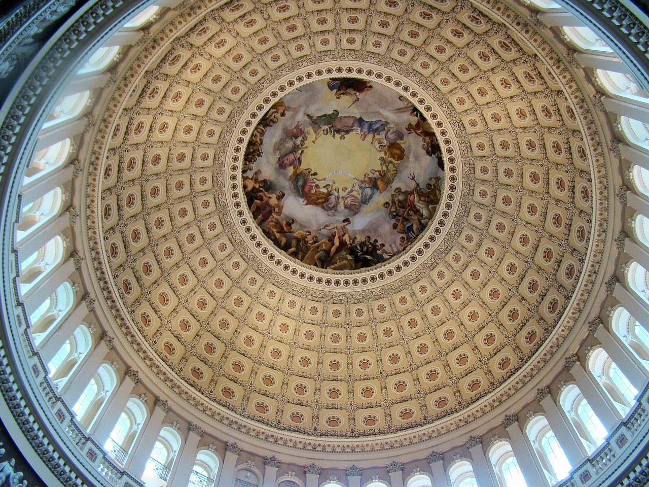 us capitol building, rotunda, art, washington dc