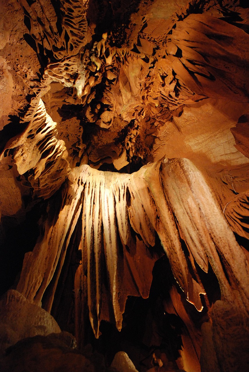 cave, stalactite, ceiling, cavern, rock, rock formation, natural