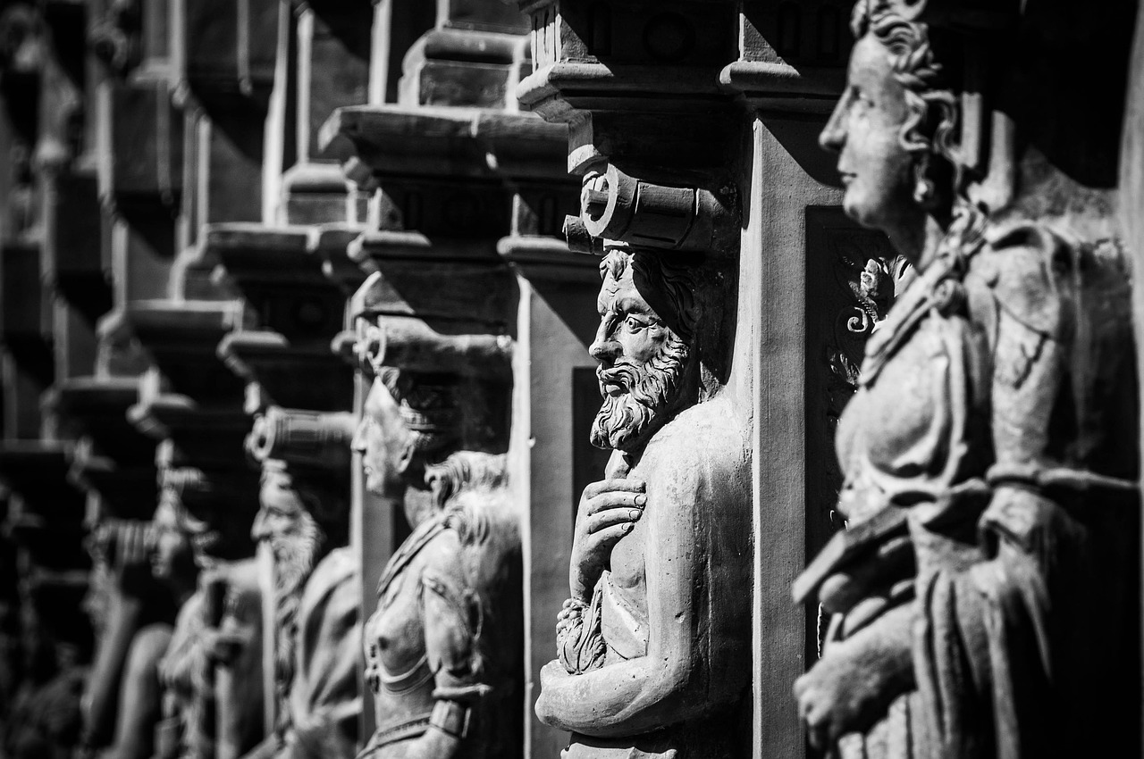 renaissance, statues, schallaburg, characters, facade, figure, castle, building, renaissance, renaissance, renaissance, renaissance, renaissance, castle