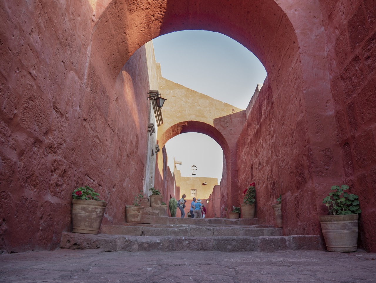 monastery of santa catalina, arequipa, peru, christianity, architecture, pots, stairs, nuns, colors, arches, convent of nuns, medieval, reconquista spanish, arequipa, arequipa, arequipa, arequipa, arequipa
