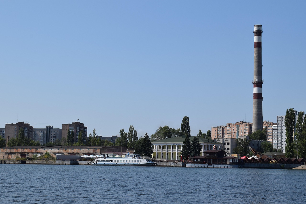 city, embankment, river, port, m v