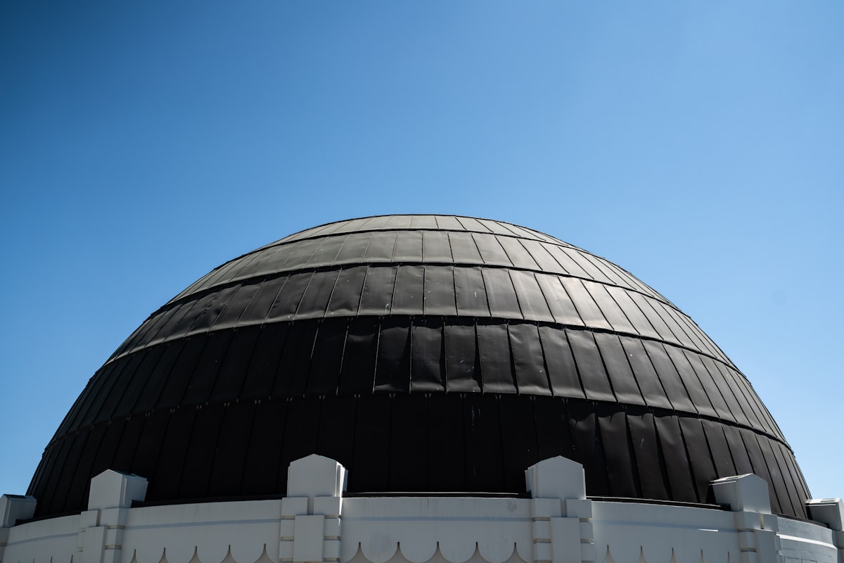 a building with a dome roof