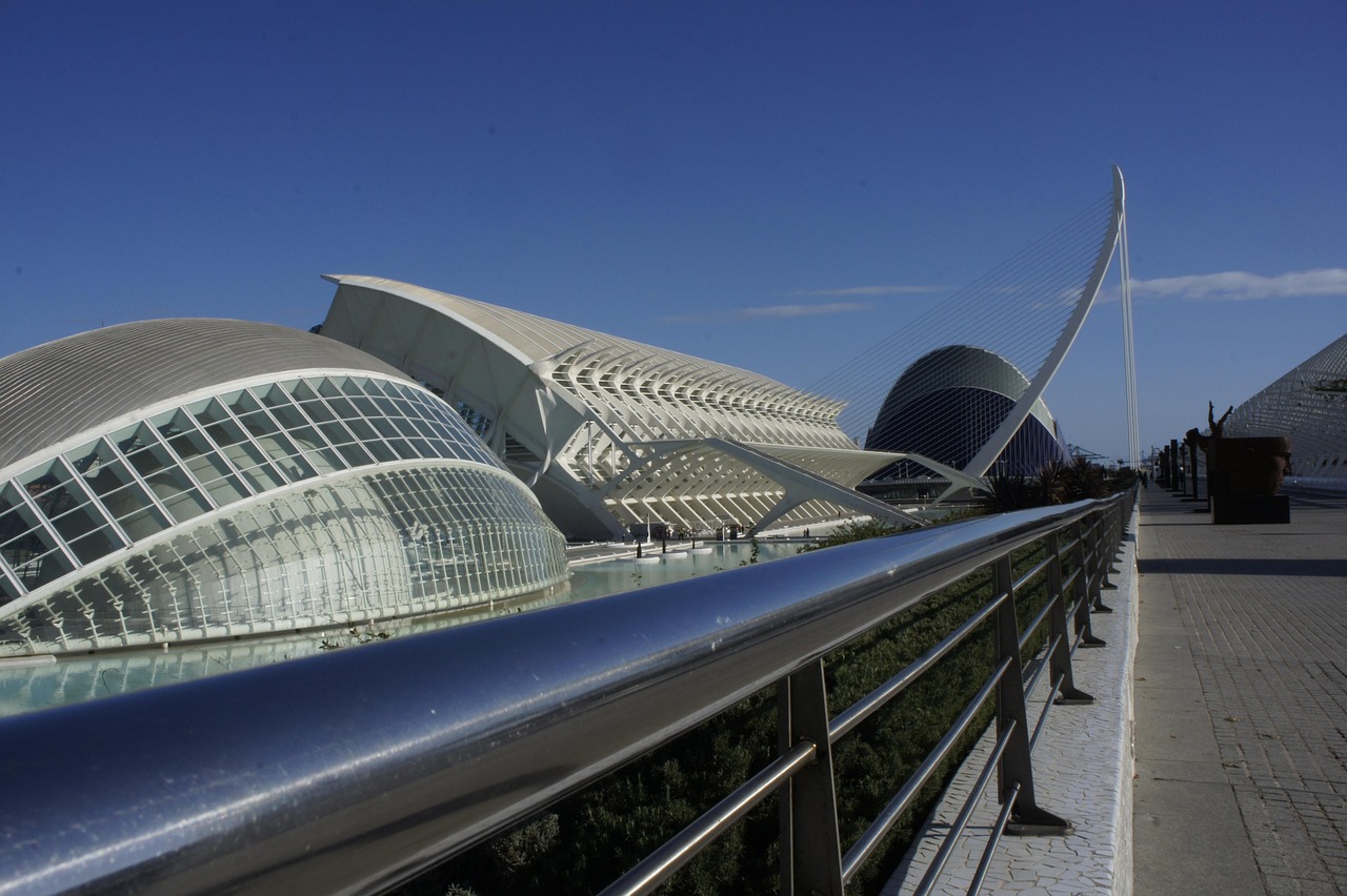 hemisferic, valencia, city ​​arts and sciences, turia river, architecture, modern, buildings, oceanographic