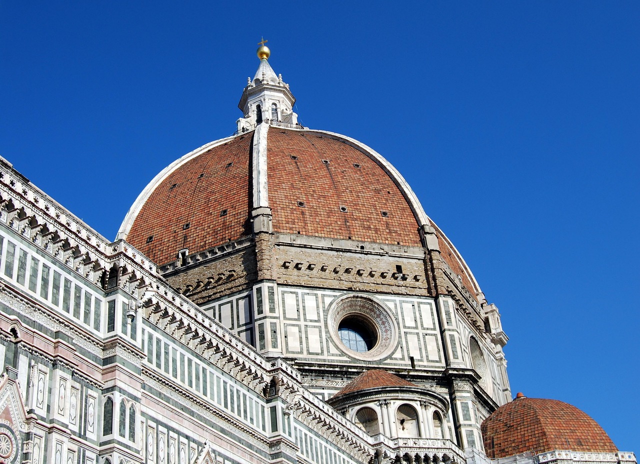 dome, duomo, cathedral, brunelleschi, florence, tuscany, italy, santa maria del fiore, masonry, duomo, florence, florence, florence, florence, florence, italy