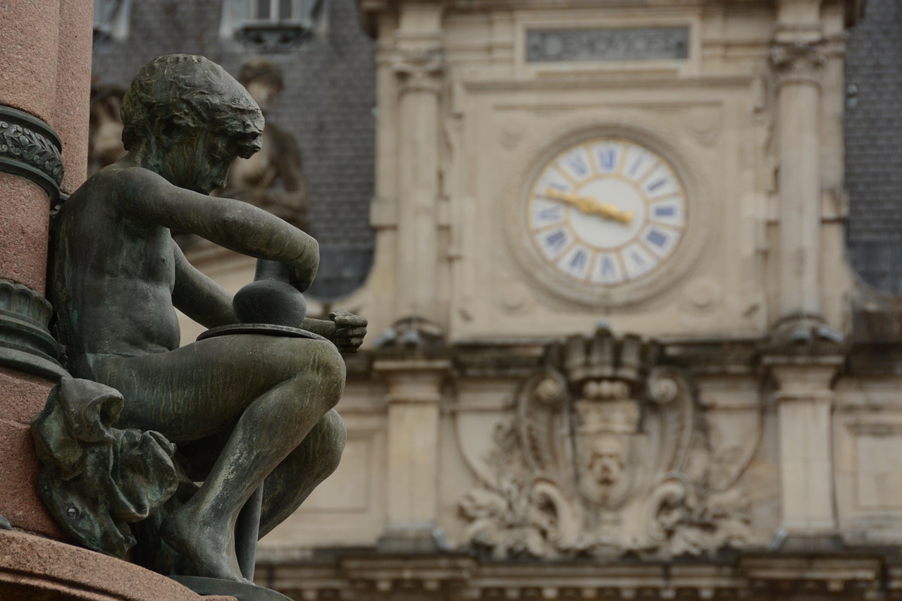 statue, clock, town hall, limoges, sculpture, limoges, limoges, limoges, limoges, limoges
