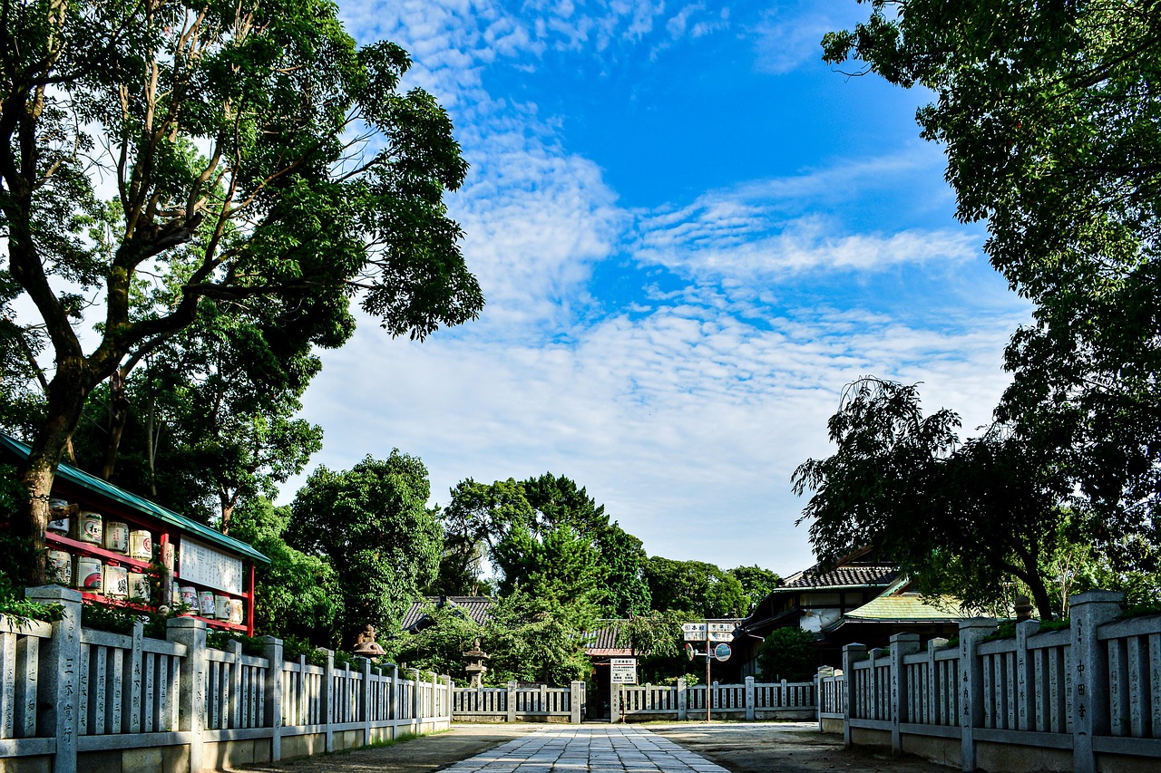 otori grand shrine, japan, shinto shrine, sakai, osaka, landscape, temple, park, shrine