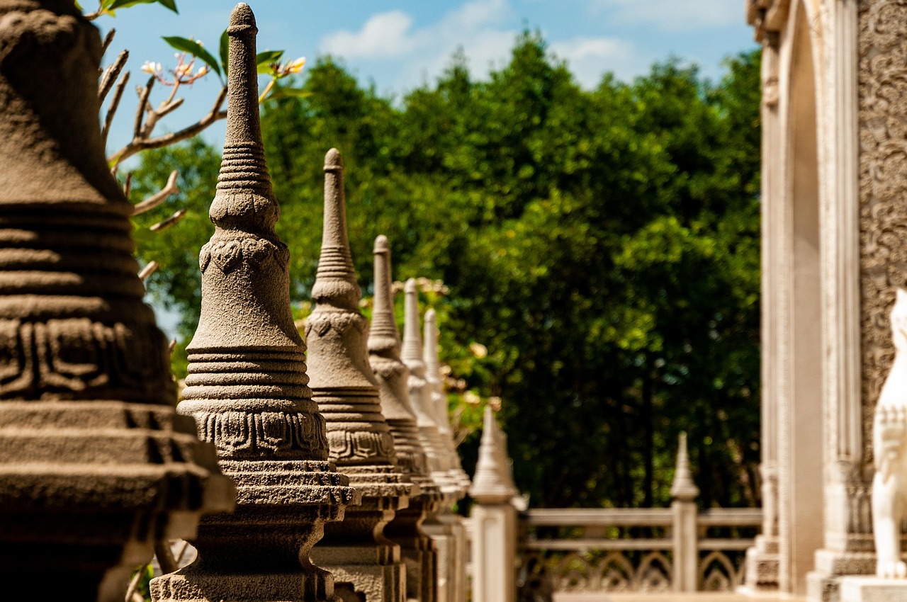 pagoda, temple, buddha, chua buu long, buddha purnima, landscape, architecture