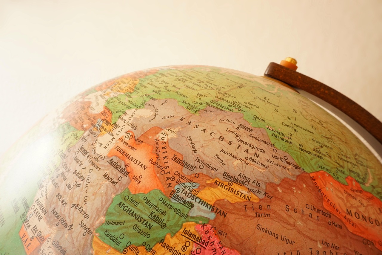 uzbekistan, globe, kazakhstan, to travel, world, map, afghanistan, central asia, tashkent, route, orientation, world map, states of america, borders, country, historical, map of the world, world travel, politics