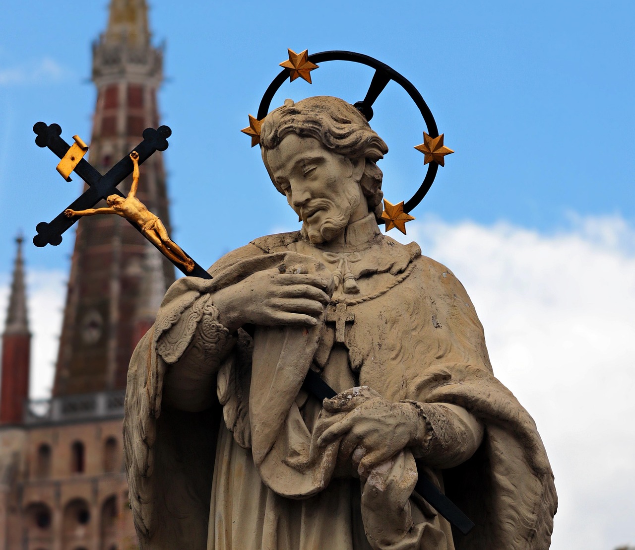 john of nepomuk, john of pomuk, bridge saint, the secret of confession, bruges, statue, belgium, holier, church, notre-dame church, flanders, historical, belgium, belgium, belgium, belgium, belgium