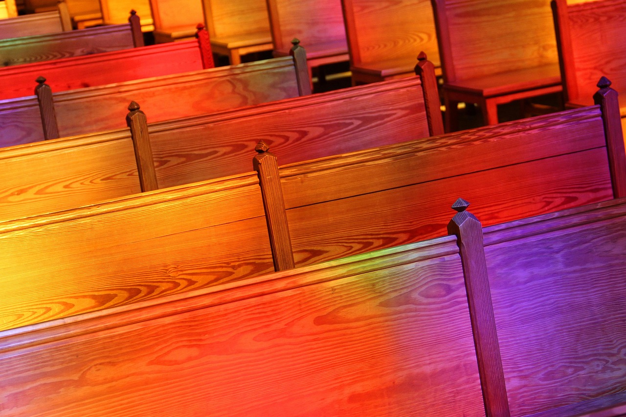 play of colors, to dye, church, church pews, church window, church pews, church pews, church pews, church pews, church pews