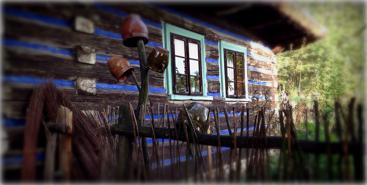 wyiełzów, poland, open air museum, the museum, rural architecture, country cottage